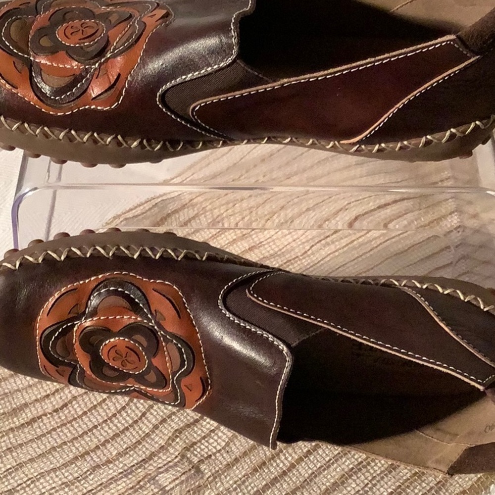 L’Artiste with spring step. brown moccasin style loafer. Size 40 - Picture 5 of 9